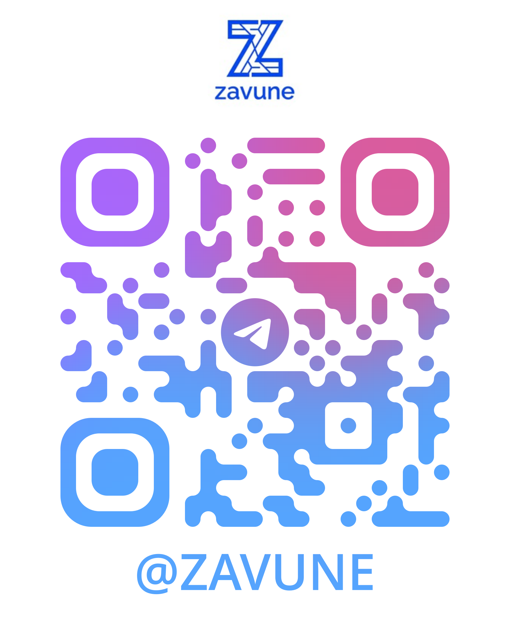 Telegram @ZAVUNE